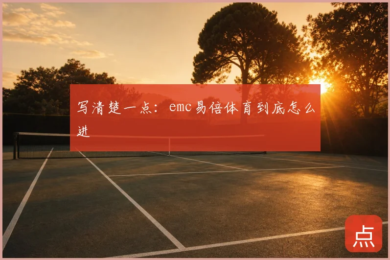 写清楚一点：emc易倍体育到底怎么进